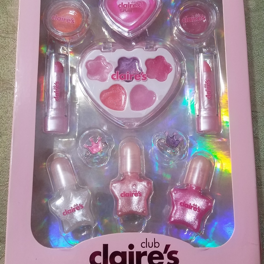 Claire's Club Shimmery Makeup Ring Set New